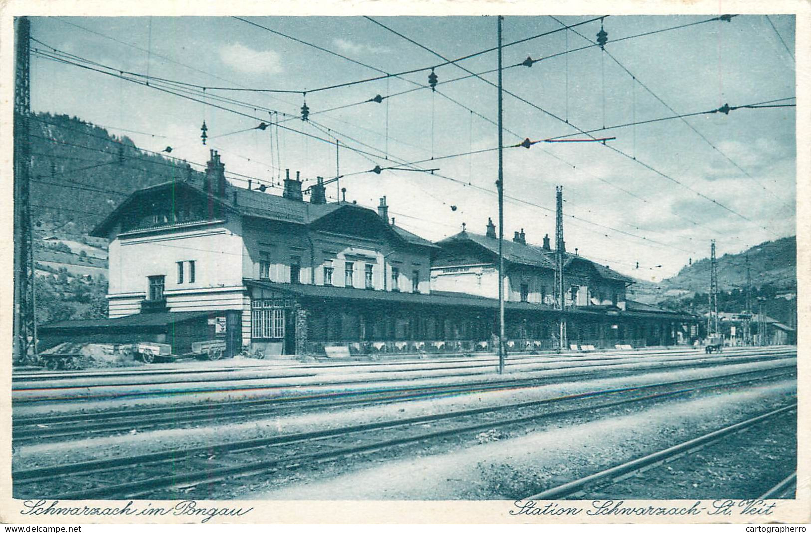Schwarzach Im Pongau Railway Station 1944 - Autres & Non Classés