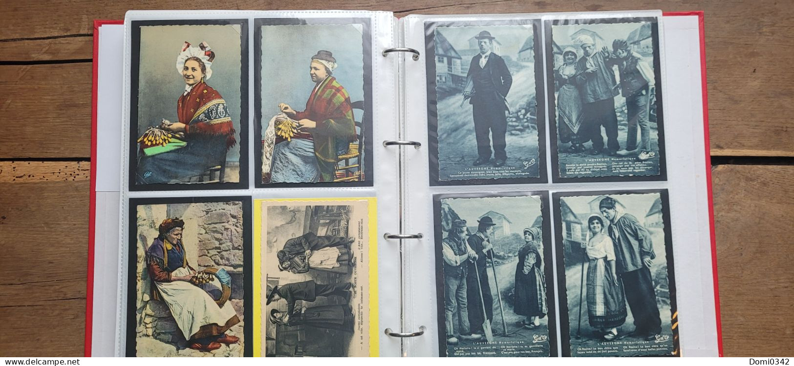 Lot 180 cartes folklore auvergnat