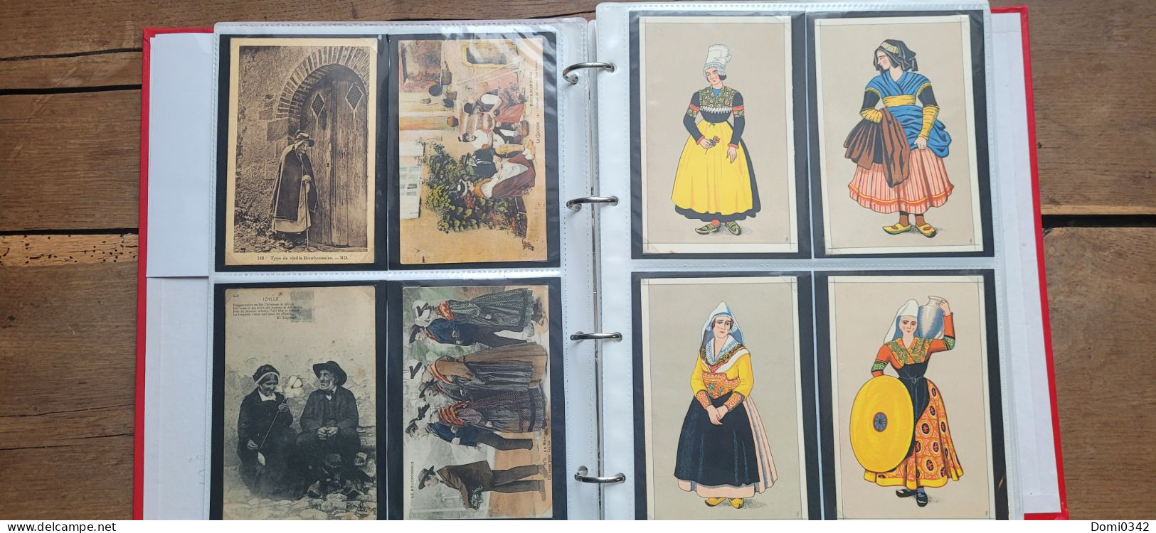 Lot 180 cartes folklore auvergnat