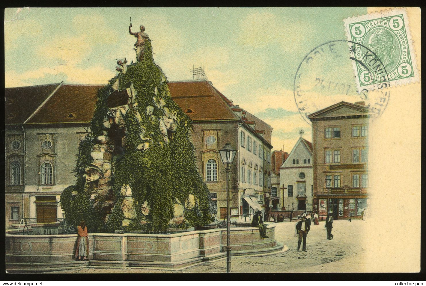 KÖNIGSFELD Old Postcard To Hungary With Postage Due Cancellation And Stamp 1907. - Lettres & Documents