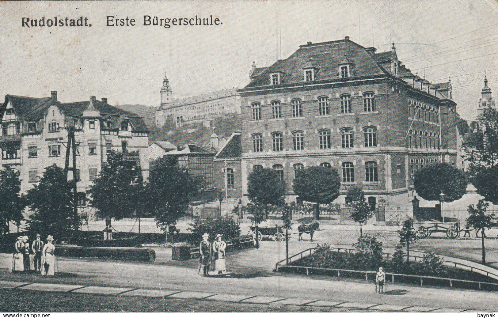 DE396  --  RUDOLSTADT  --  ERSTE  BURGERSCHULE  --  FELDPOST  1919 - Rudolstadt