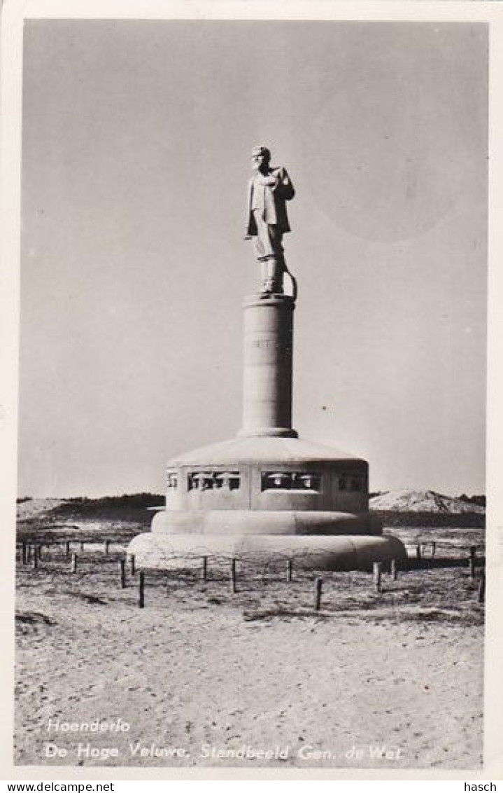 183064Hoenderlo, De Hoge Veluwe. Standbeeld Gen. De Wet.(kleine Vouwen In De Hoeken) - Autres