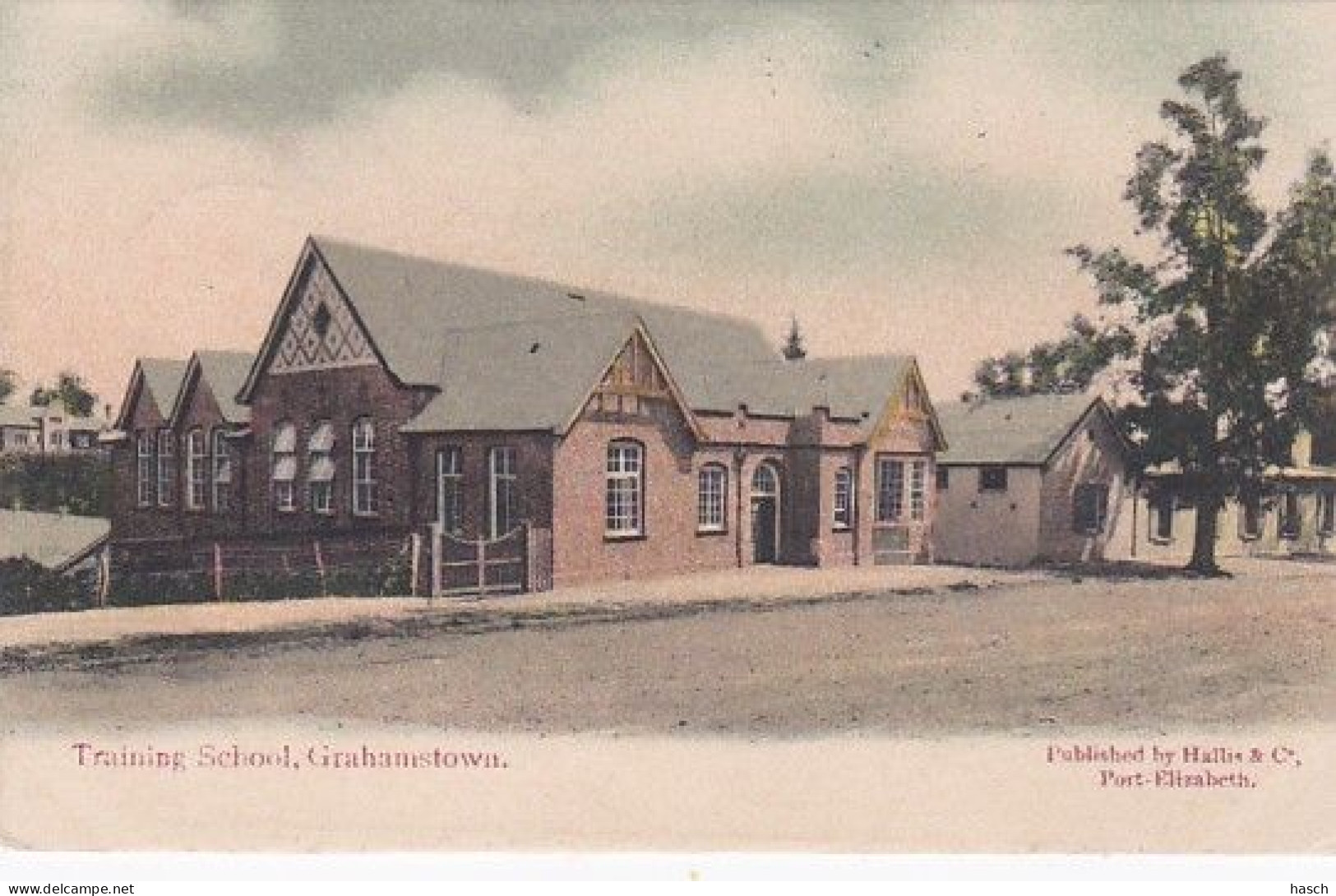 183053Grahamstown, Training School (postmark 1907) (little Crease Corners) - South Africa