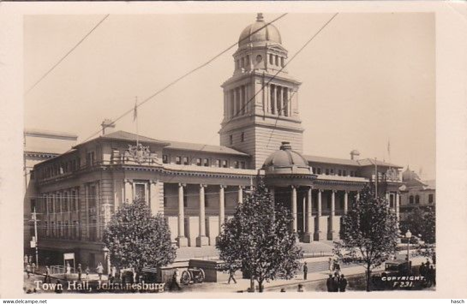 1830	31	Johannesburg, Town Hall (right Top Little Crease) - Zuid-Afrika