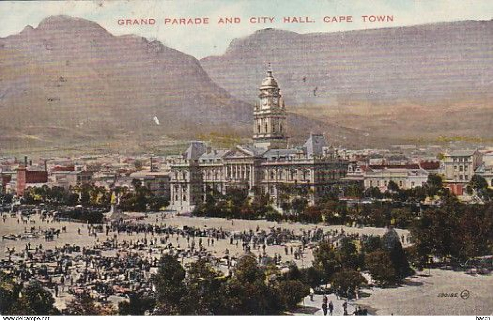 1830	25	Cape Town, Grand Parade And City Hall. 1923 - Afrique Du Sud