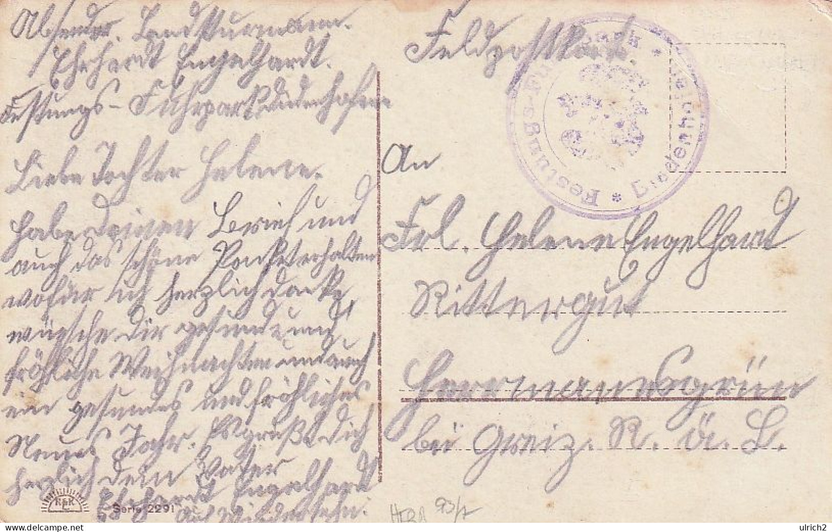 AK Johanna - Mutter Und Tochter - Glitter - Feldpost Festungs-Fuhrpark Diedenhofen - Ca. 1915 (69442) - Vornamen