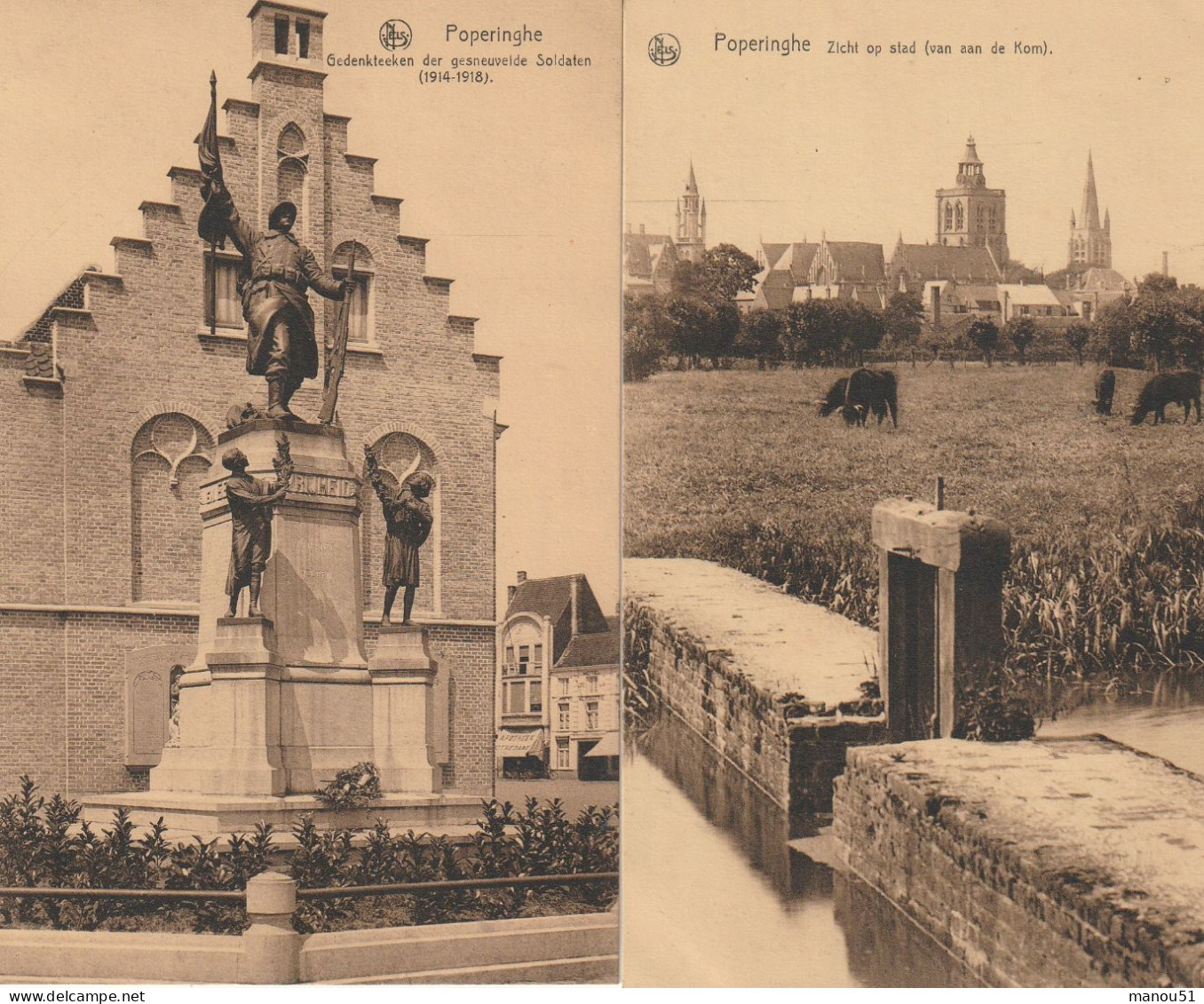 Belgique - POPERINGE - Lot De 4 CPA - Poperinge