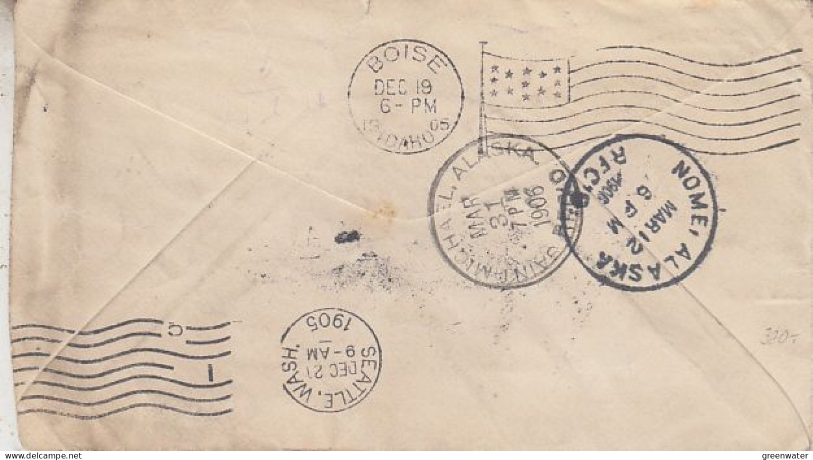 Alaska / Yukon 5 winter mail covers being transported in parts by Dog Sled (59862)