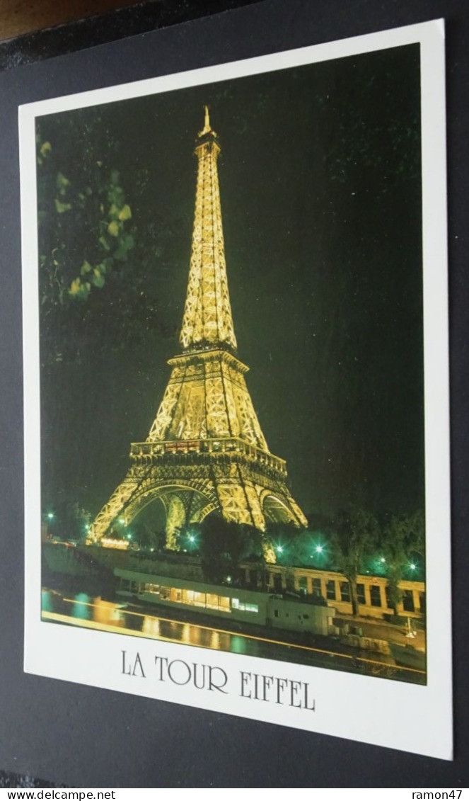 Paris - La Tour Eiffel Illuminée, Vue Des Bords De Seine - Editions "GUY", Paris - Production Leconte - Paris La Nuit