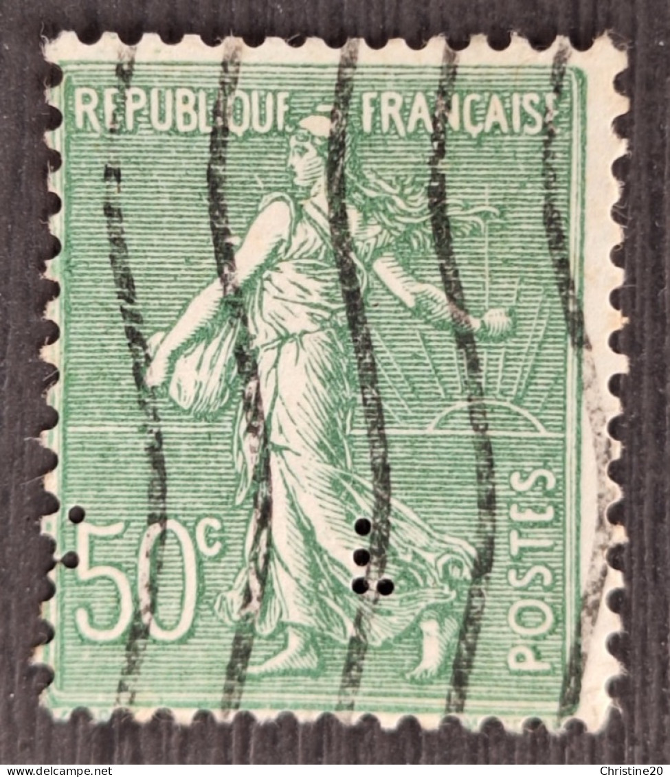 France 1925 N°198 Ob Perforé CL TB - Used Stamps