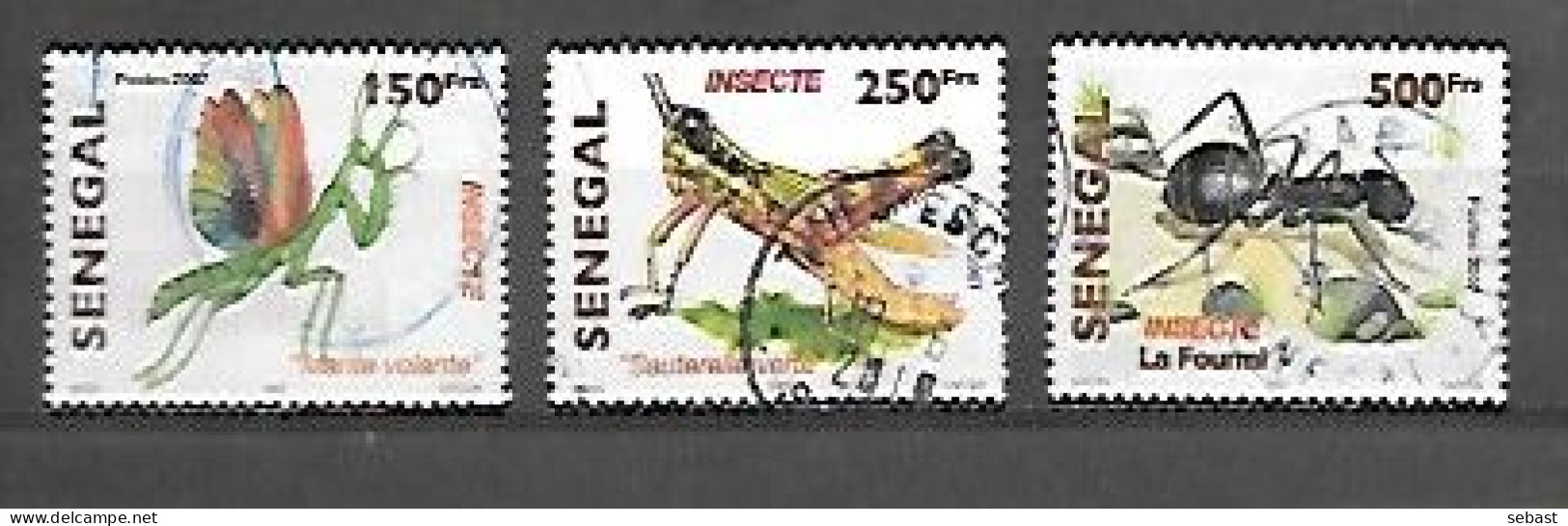TIMBRE OBLITERE DU SENEGAL DE 2010 N° MICHEL 2162 2164/65 - Senegal (1960-...)