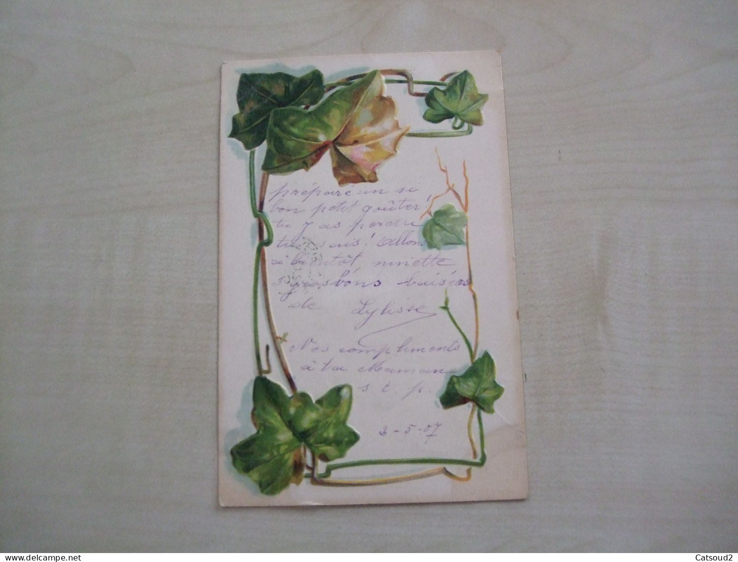 Carte Postale Ancienne En Relief 1907 LIERRE - Arbres