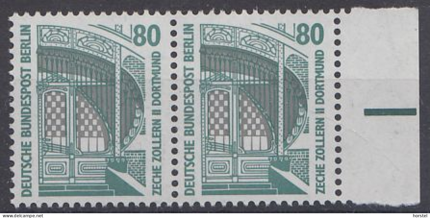 Berlin Mi.Nr.796A/796A - Dortmund Zeche Zollern - Waagerechtes Paar - Unused Stamps