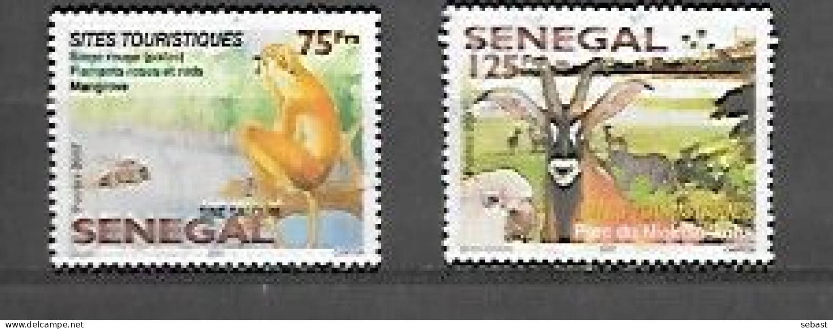 TIMBRE OBLITERE DU SENEGAL DE 2008 N° MICHEL 2128/29 - Sénégal (1960-...)