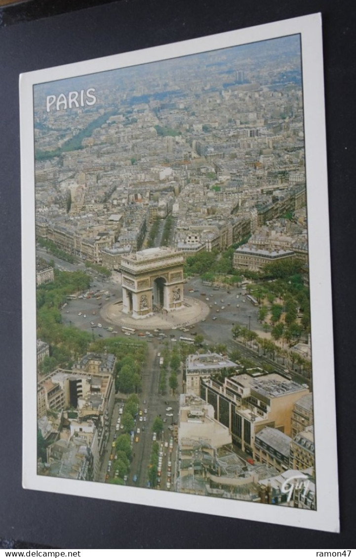 Paris Vu Du Ciel - La Place De L'Etoile Et L'Arc De Triomphe, Oeuvre De Chalgrin - Editions "GUY", Paris - Arc De Triomphe