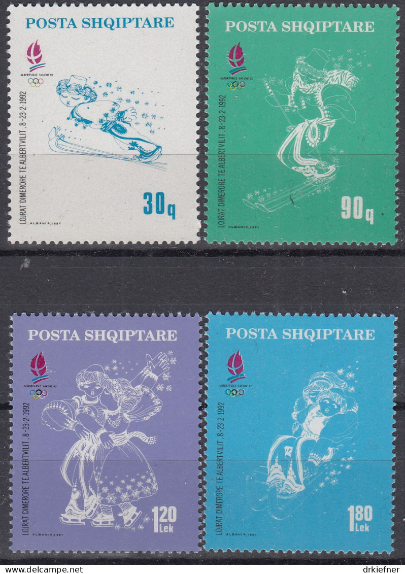 ALBANIEN  2489-2492, Postfrisch **, Olympische Winterspiele, Albertville, 1992 - Albanie