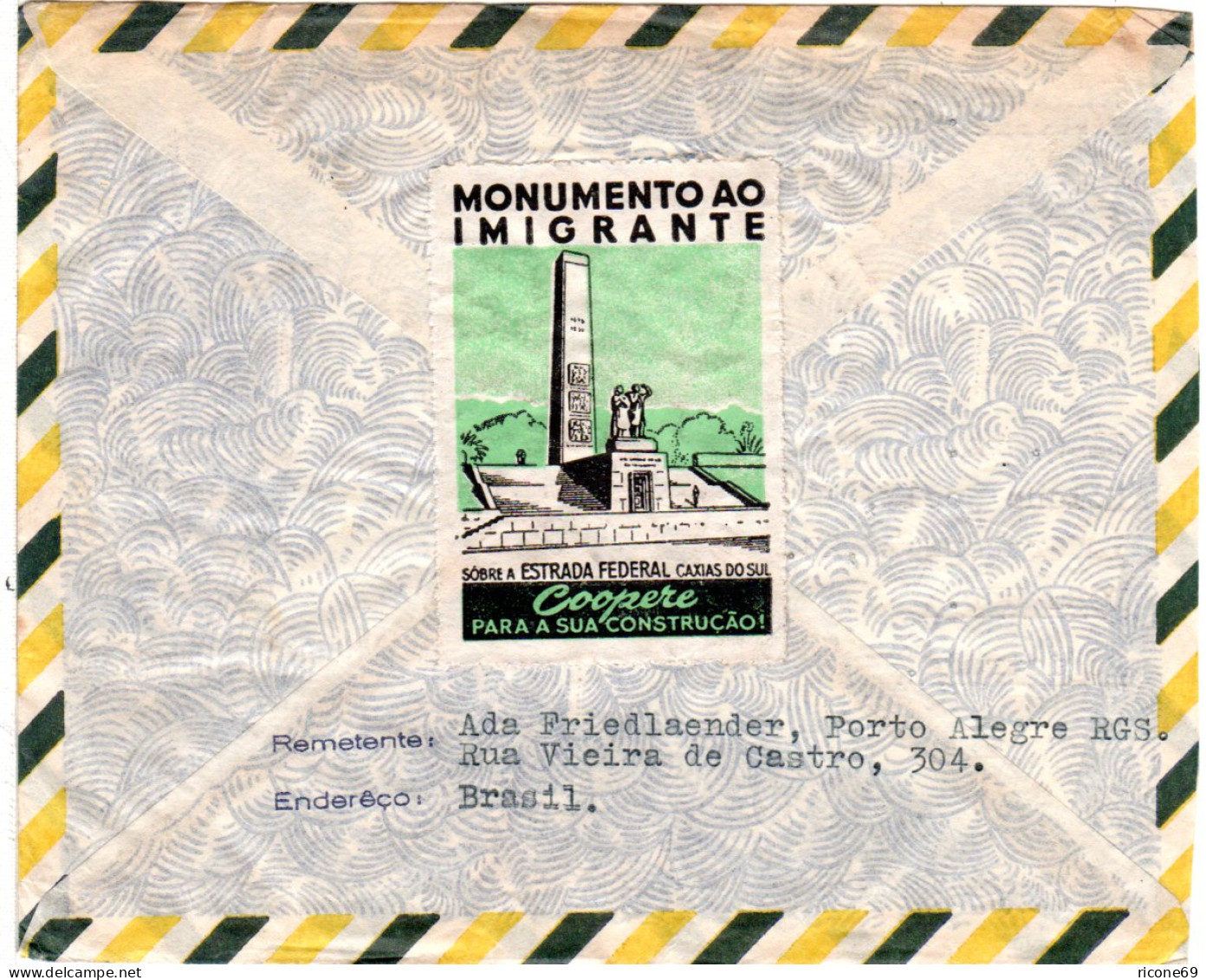 Brasilien 1957/59, 3 Luftpost Einschreiben Briefe  N. Deutschland - Covers & Documents