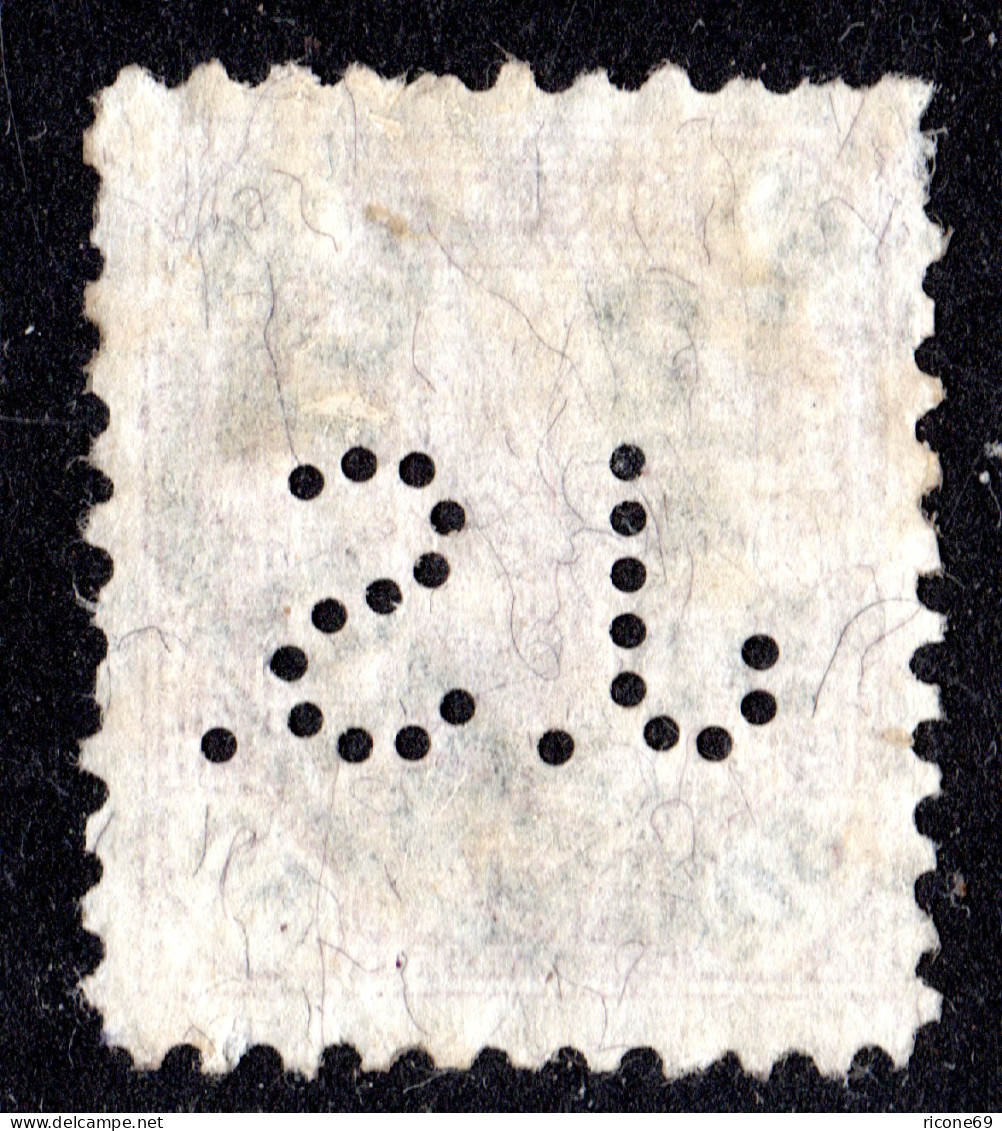 Österreich, 50 Kr. M. Perfin Firmenlochung J. S. - Lettres & Documents
