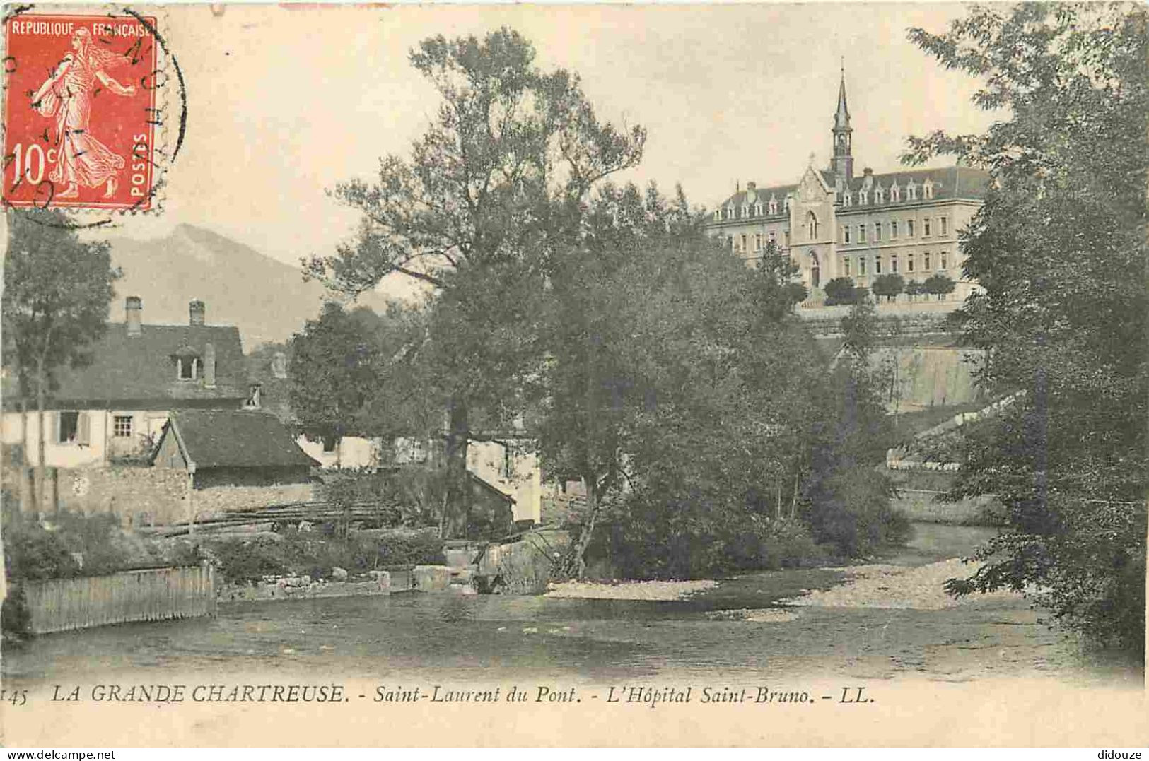 38 - La Grande Chartreuse - Saint Laurent Du Pont - Hopital Saint Bruno - Correspondance - CPA - Voyagée En 1910 - Voir  - Chartreuse