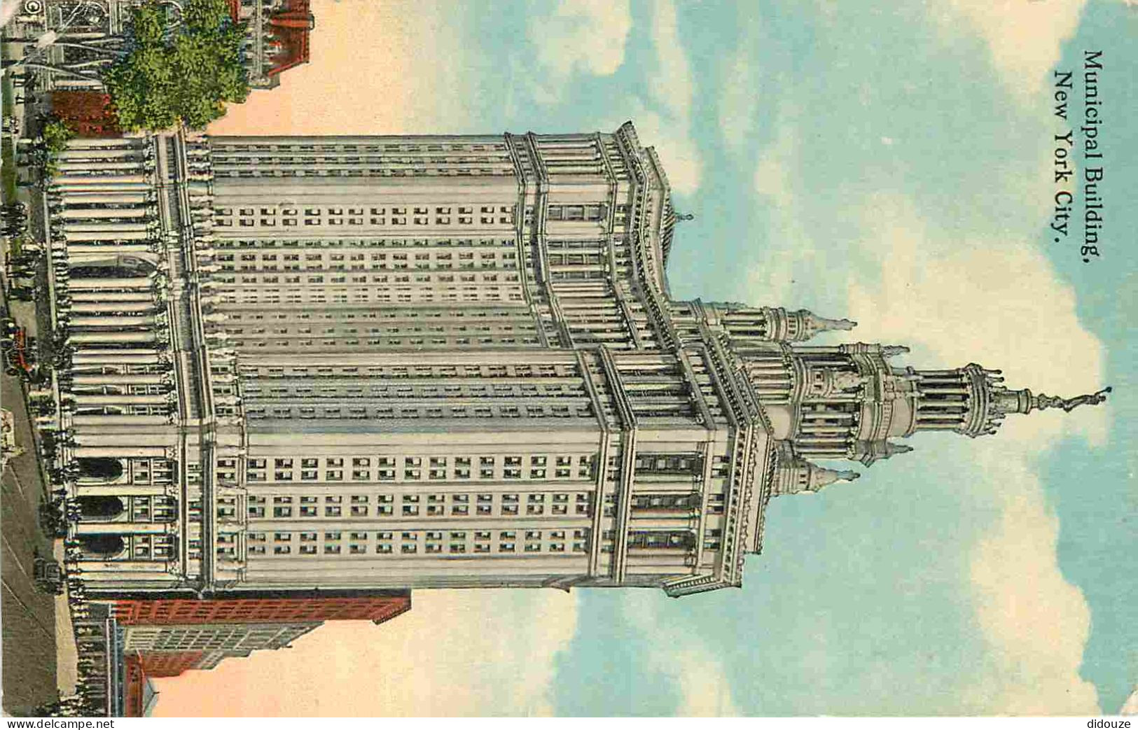Etats Unis - New York City - Municipal Building - Colorisée - Correspondance - Immeubles - Architecture - CPA - Voyagée  - Autres & Non Classés