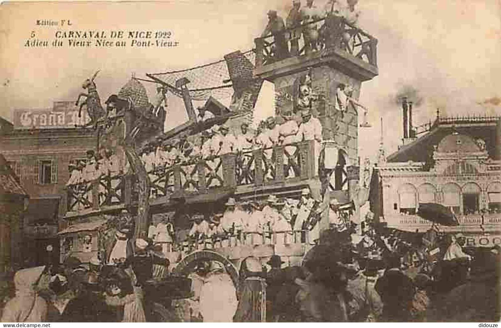 06 - Nice - Carnaval De Nice 1922 - Adieu Du Vieux Nice Au Pont Vieux - Animée - CPA - Voir Scans Recto-Verso - Carnaval