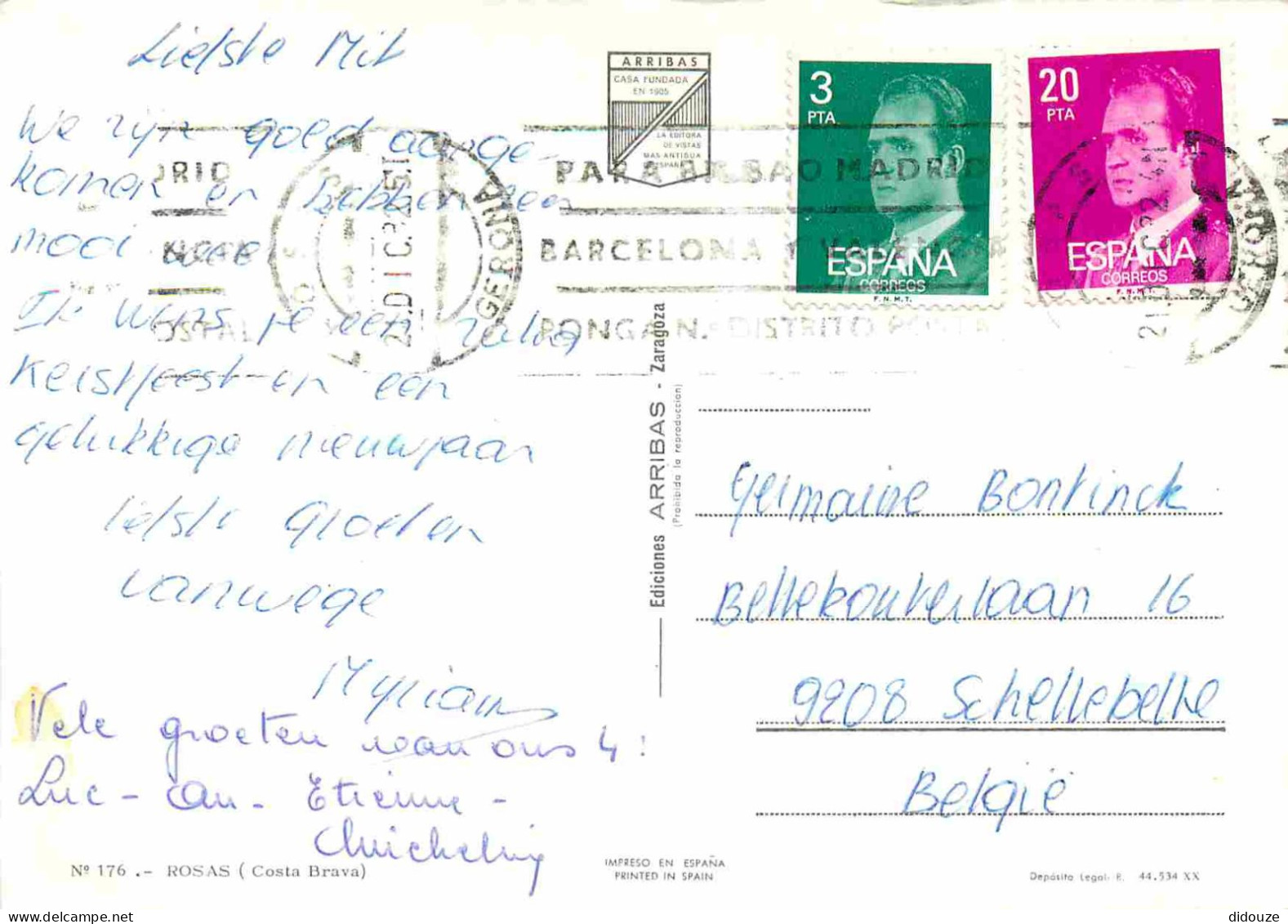 Espagne - Espana - Cataluna - Costa Brava - Rosas - Multivues - Blasons - CPM - Voir Scans Recto-Verso - Gerona