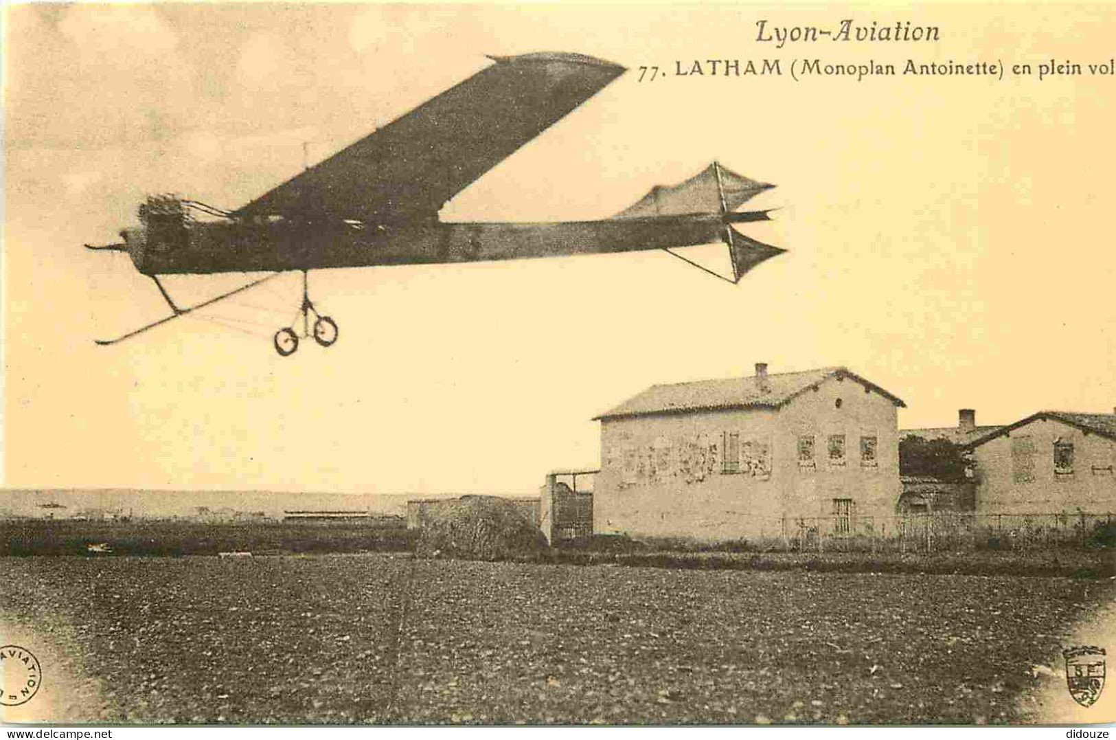 Reproduction CPA - Aviation - Lyon Aviation - Latham Monoplan Antoinette En Plein Vol - C'était La France - No 98 - CPM  - Sonstige & Ohne Zuordnung