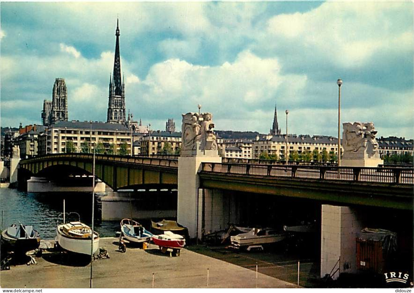 76 - Rouen - Le Pont Boieldieu Et La Cathédrale - Carte Neuve - CPM - Voir Scans Recto-Verso - Rouen