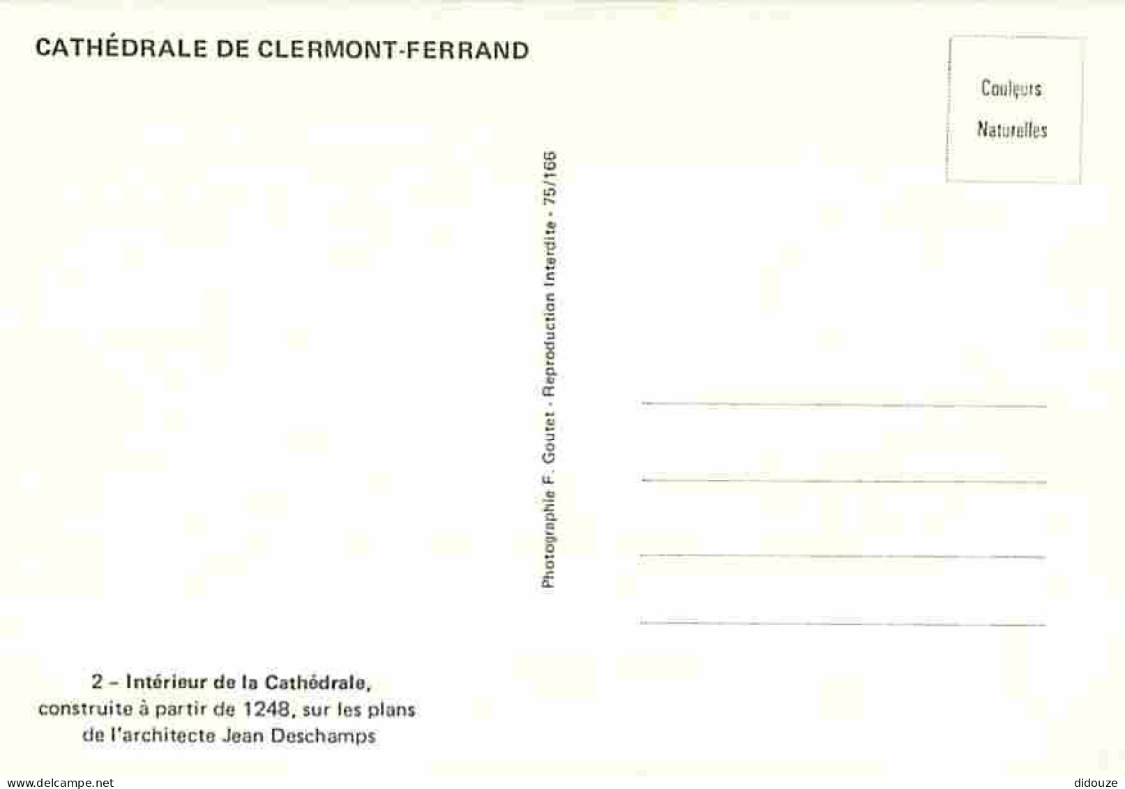 63 - Clermont Ferrand - Intérieur De La Cathédrale - CPM - Voir Scans Recto-Verso - Clermont Ferrand