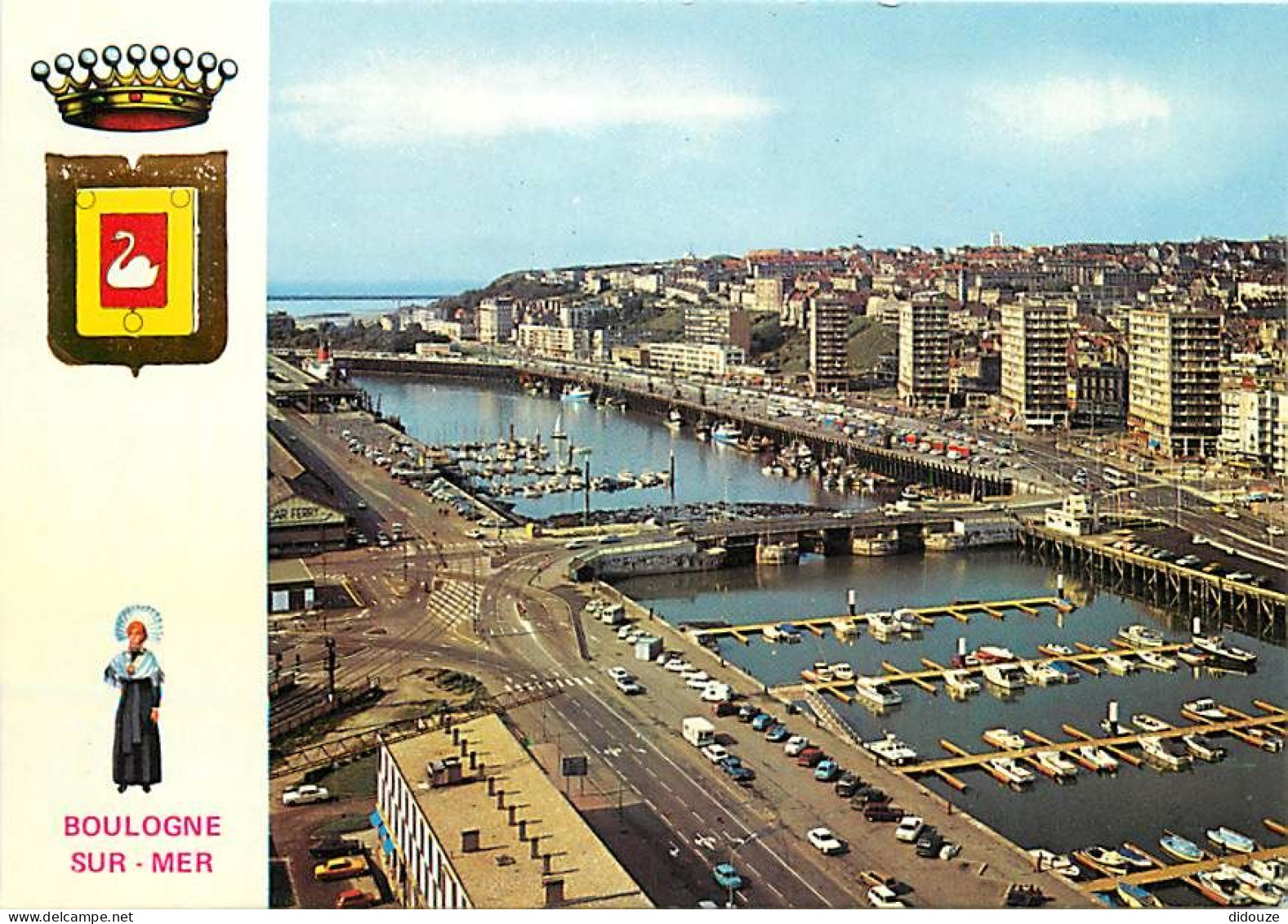 62 - Boulogne Sur Mer - Vue Générale Aérienne - Le Port De Plaisance - Immeubles - Buildings - Blasons - CPM - Carte Neu - Boulogne Sur Mer