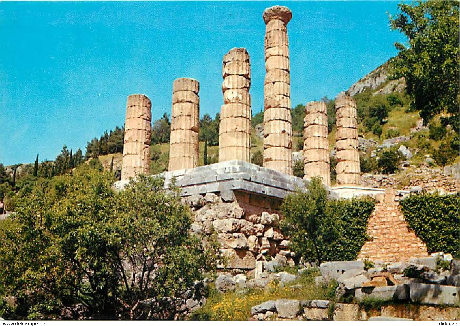 Grèce - Delphes - Delphi - Le Temple D'Apollon - Carte Neuve - CPM - Voir Scans Recto-Verso - Griechenland