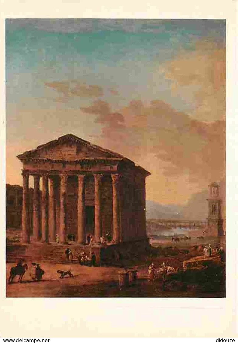 Art - Peinture - Hubert Robert - La Maison Carrée Et Les Arènes De Nimes - CPM - Voir Scans Recto-Verso - Peintures & Tableaux