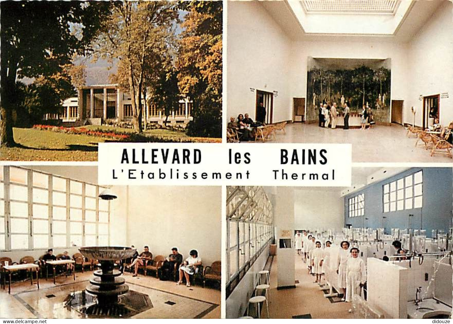 38 - Allevard Les Bains - Le Nouvel Etablissement Thermal - Multivues - Etat Pli Visible - CPM - Voir Scans Recto-Verso - Allevard