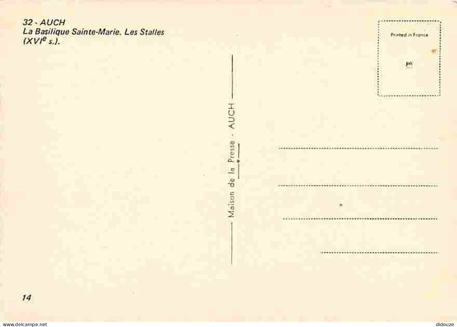 32 - Auch - Intérieur De La Cathédrale Sainte Marie - Les Stalles - Art Religieux - CPM - Voir Scans Recto-Verso - Auch