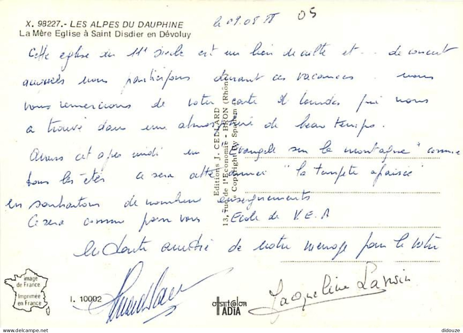 05 - Saint Disdier En Dévoluy - La Mère Eglise - CPM - Voir Scans Recto-Verso - Autres & Non Classés