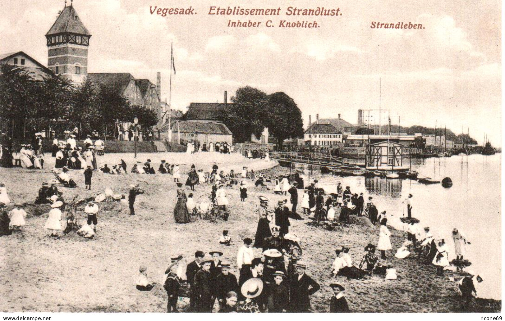 Vegesack, Etablissement Strandlust, 1917 Gebr. Sw-AK. - Autres & Non Classés