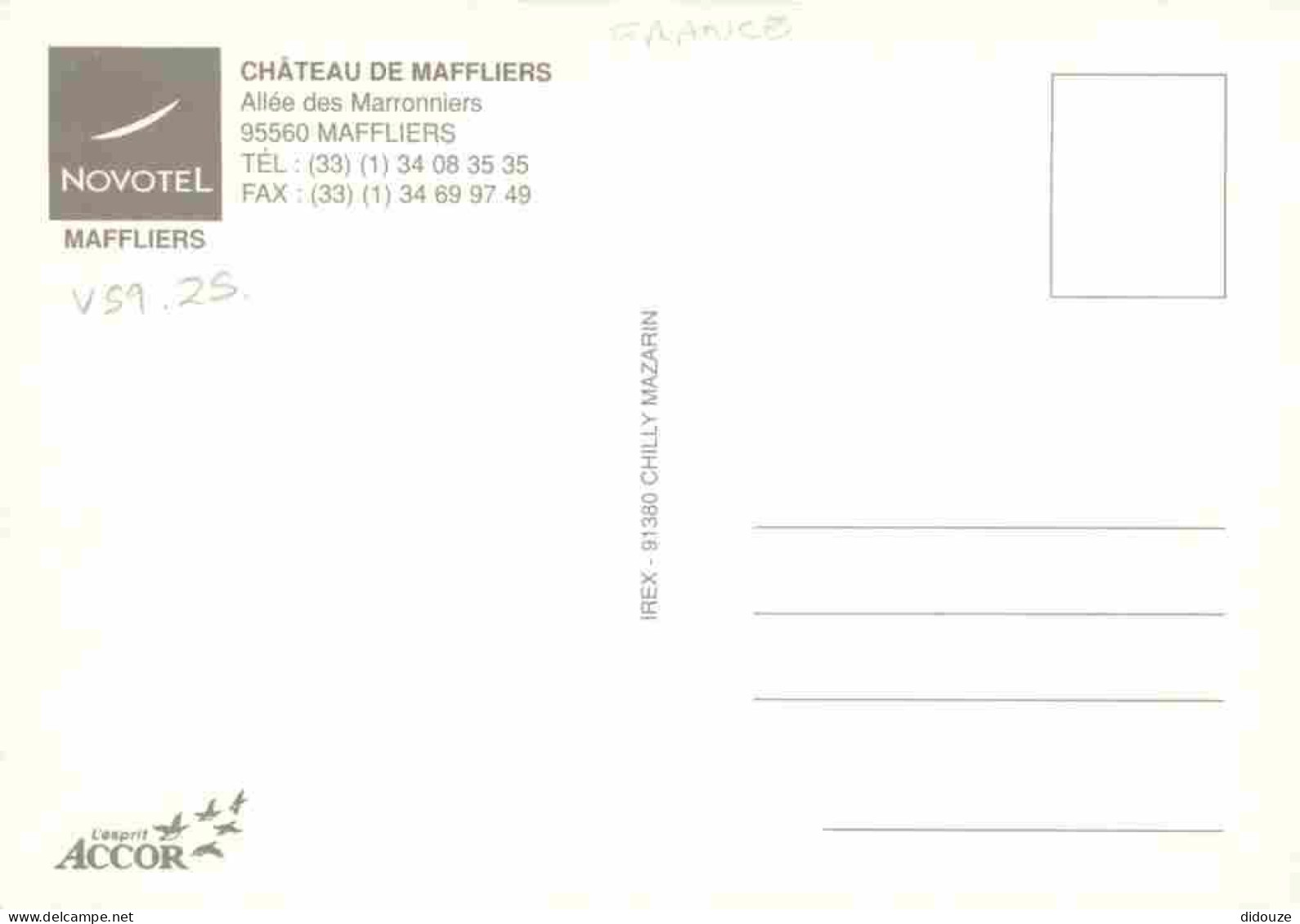 95 - Maffliers - Montsoult - Le Château - Allée Des Marronniers - Multivues - Carte Publicitaire Accor Novotel - CPM - V - Montsoult