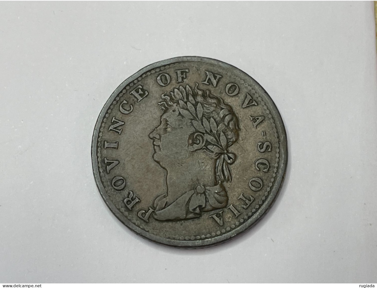 1823 Canada Nova Scotia 1/2 Half Penny, VF Very Fine - Canada