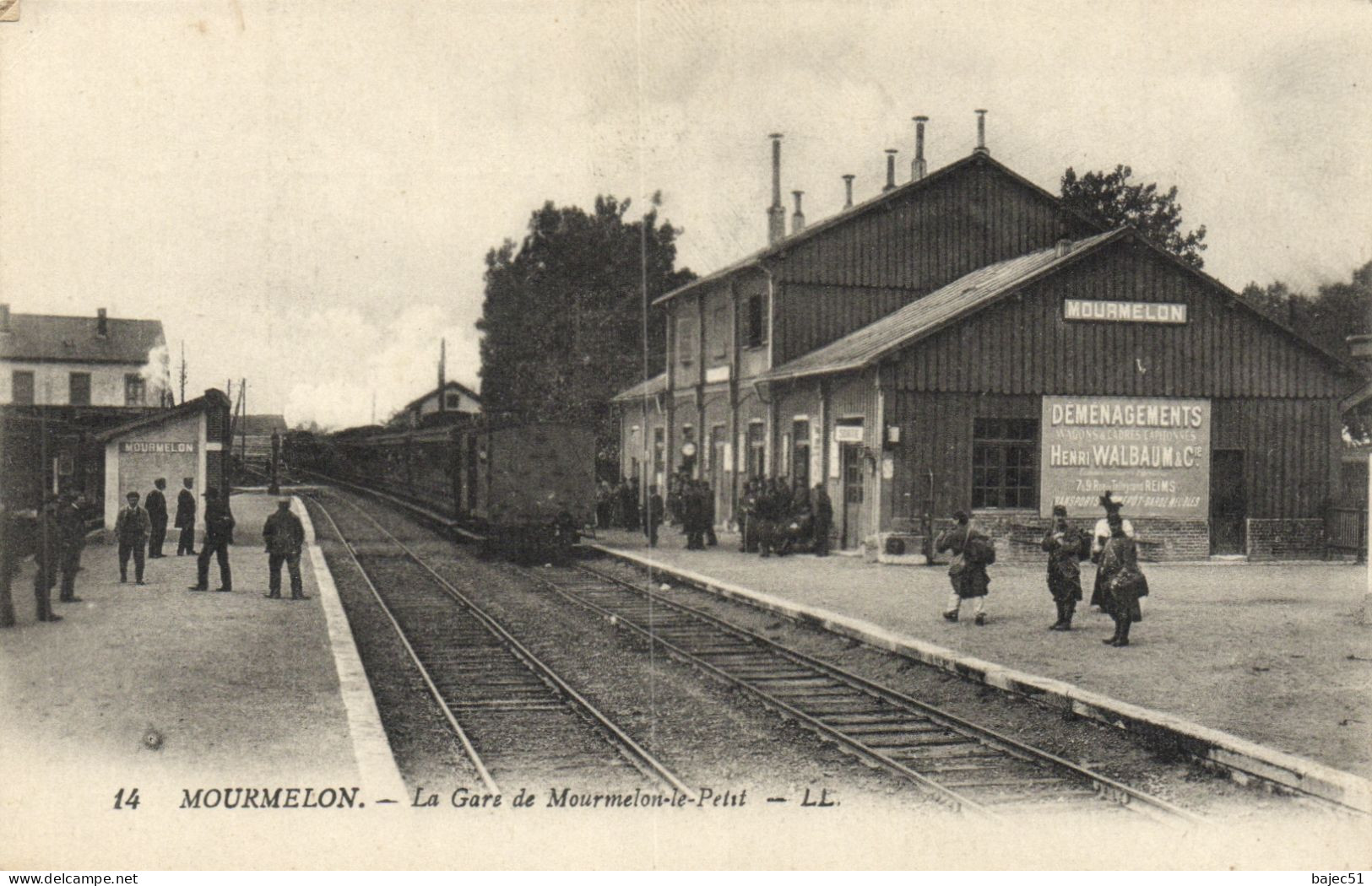 Mourmelon - La Gare - Train En Gare "animés" - Mourmelon Le Grand