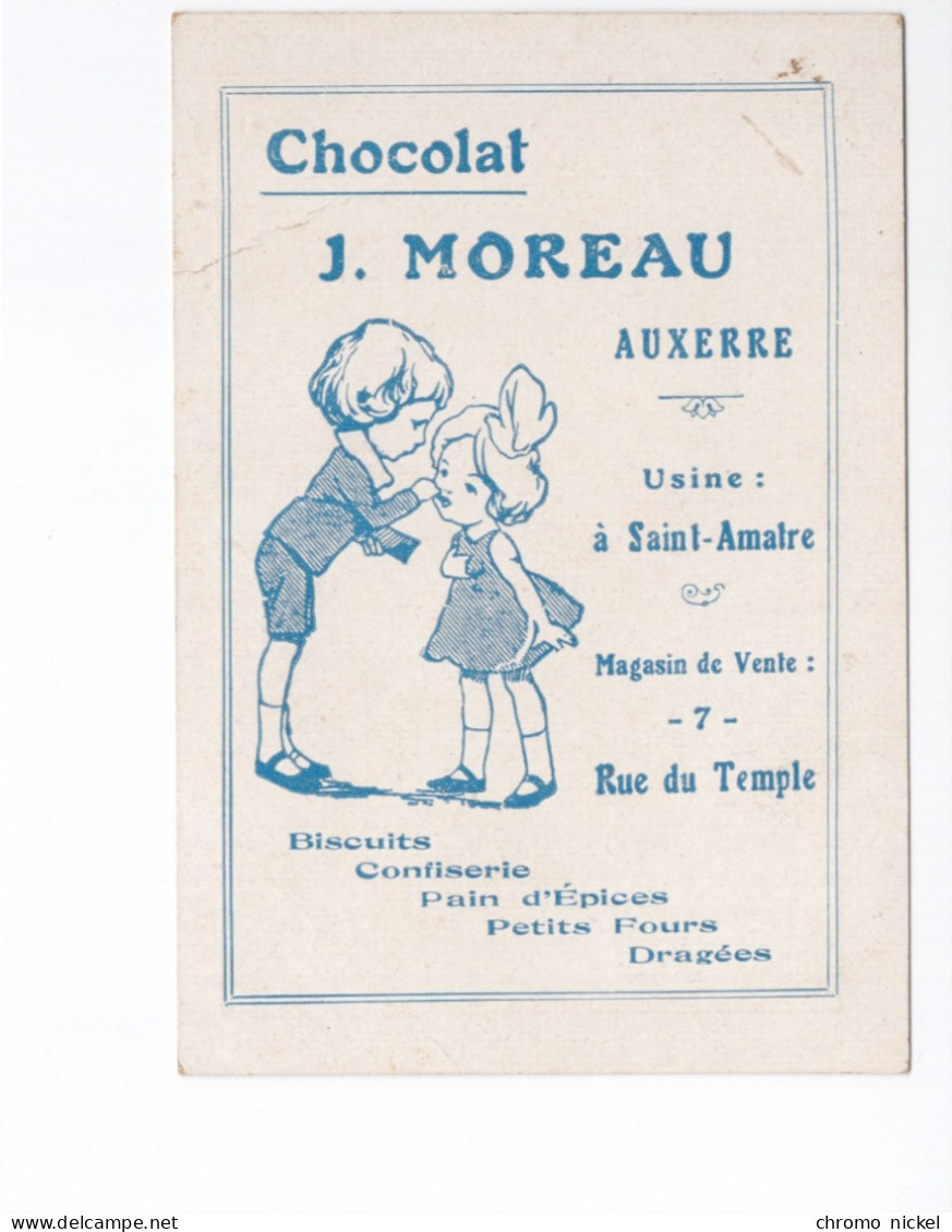 Chromo ALSACE THIONVILLE TB Pub: Chocolat J. Moreau Auxerre 107 X 75 Mm 2 Scans RR - Autres & Non Classés