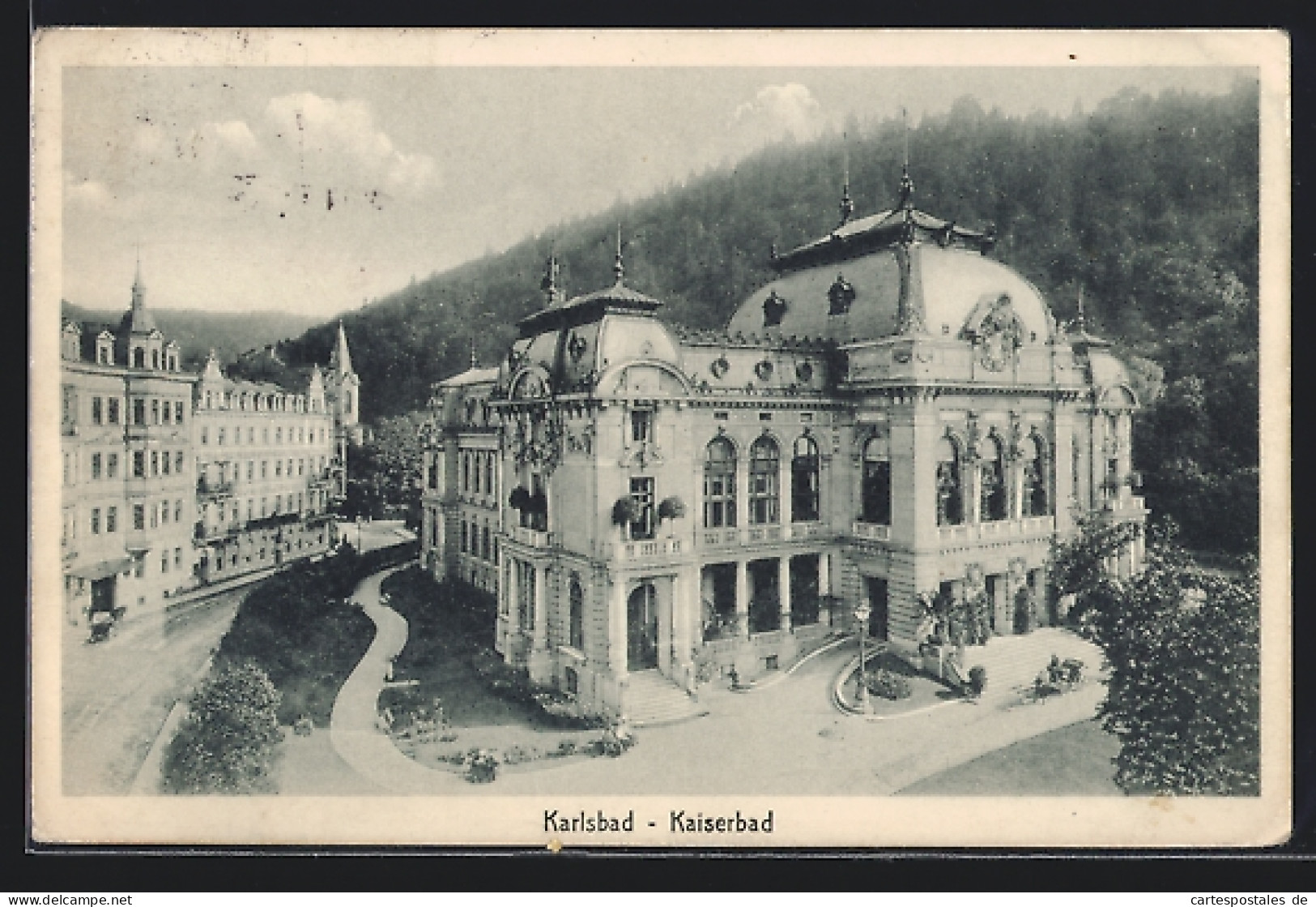 AK Karlsbad, Kaiserbad Aus Der Vogelschau  - Tchéquie