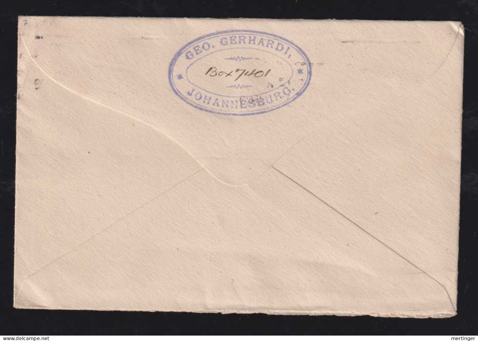 South Africa 1921 Cover 1½d + 1d  JOHANNESBURG X LEIPZIG Germany - Covers & Documents