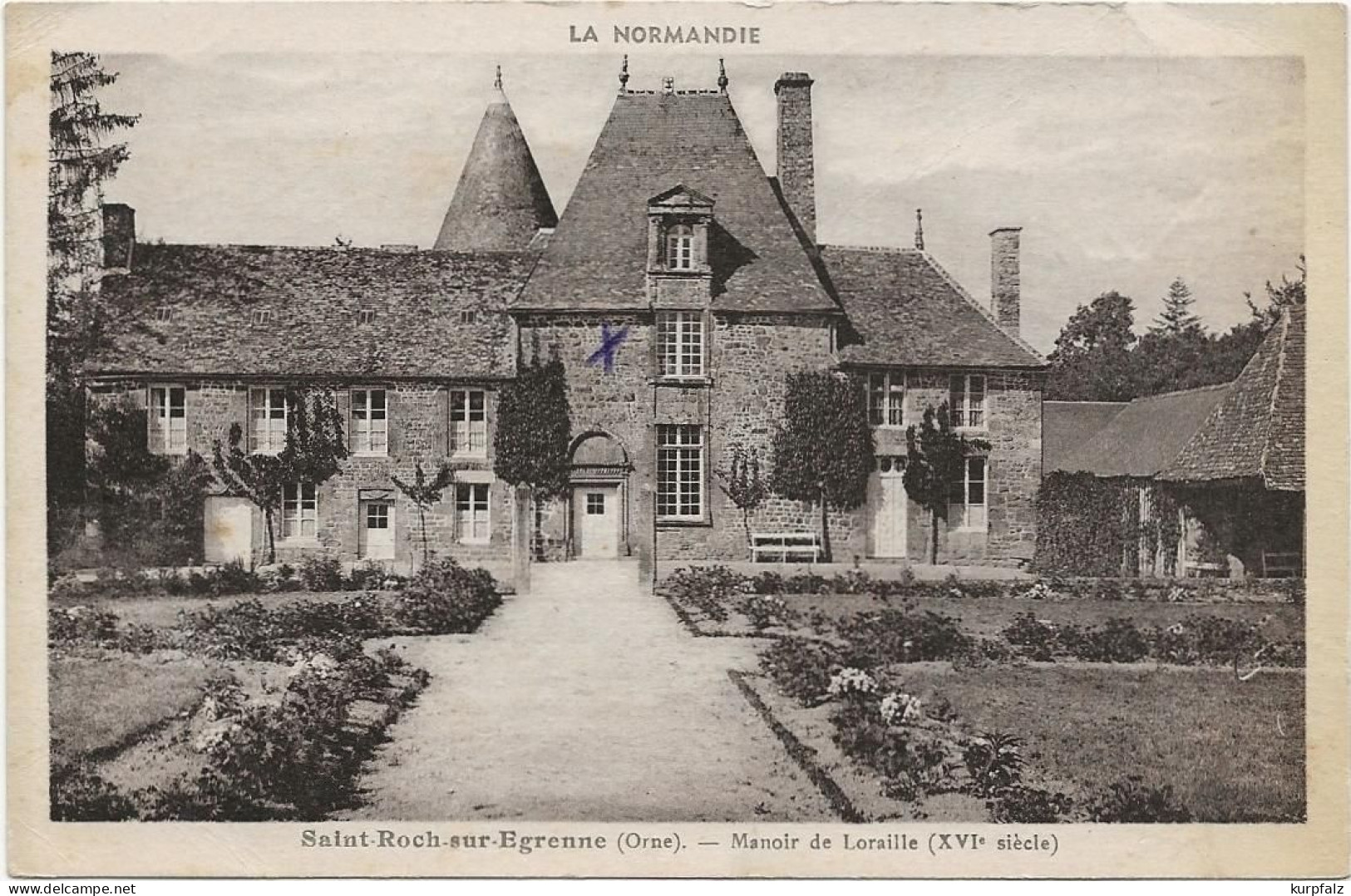 CPA Saint Roch-sur-Egrenne, Andaine-Passais - Manoir De Loraille, Feldpost - Alencon