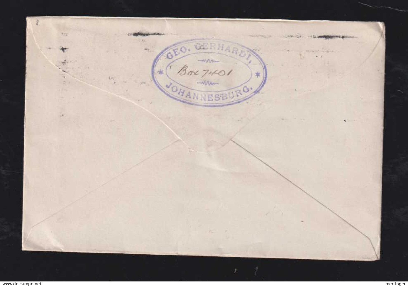 South Africa 1921 Cover ½d + 2d  JOHANNESBURG X LEIPZIG Germany - Brieven En Documenten