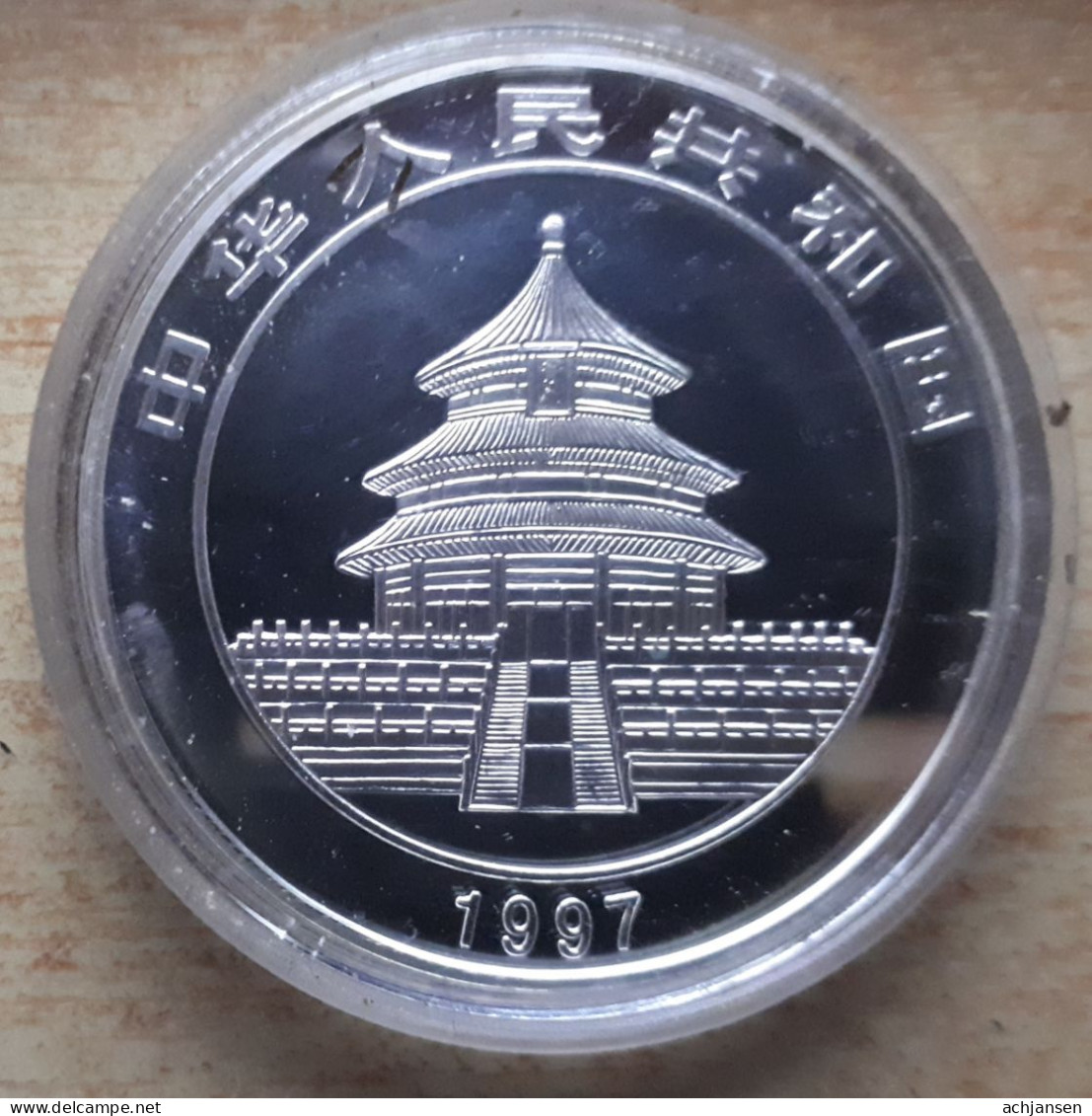 China, Panda 1997 Colourized - 1 Oz. Pure Silver - Chine