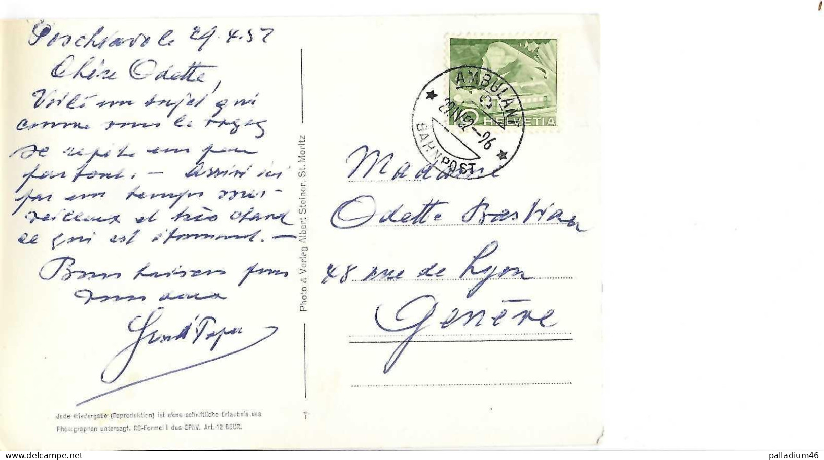 GR POSCHIAVO - Photo Albert Steiner St. Moritz No 5991 - Circulé Le 29.04.1952 - Poschiavo
