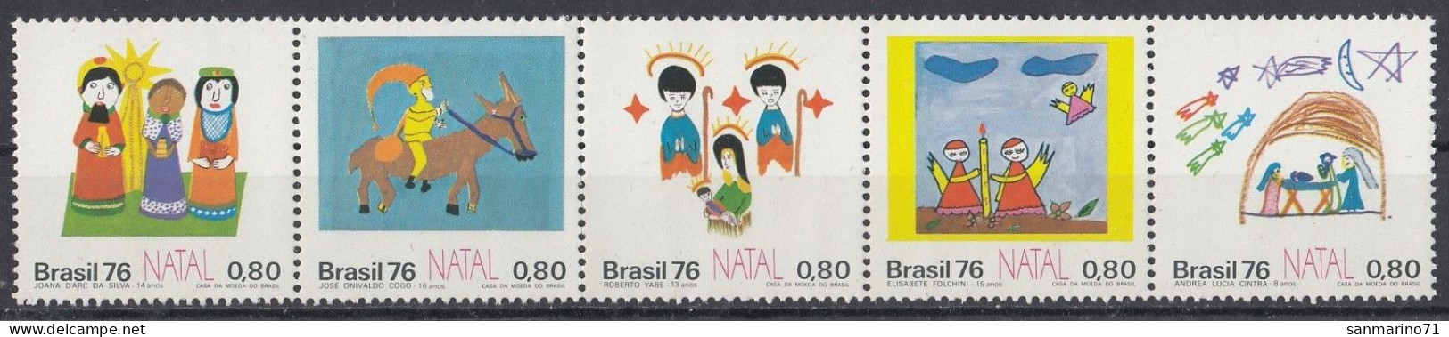 BRAZIL 1564-1568,unused (**) Christmas 1976 - Neufs