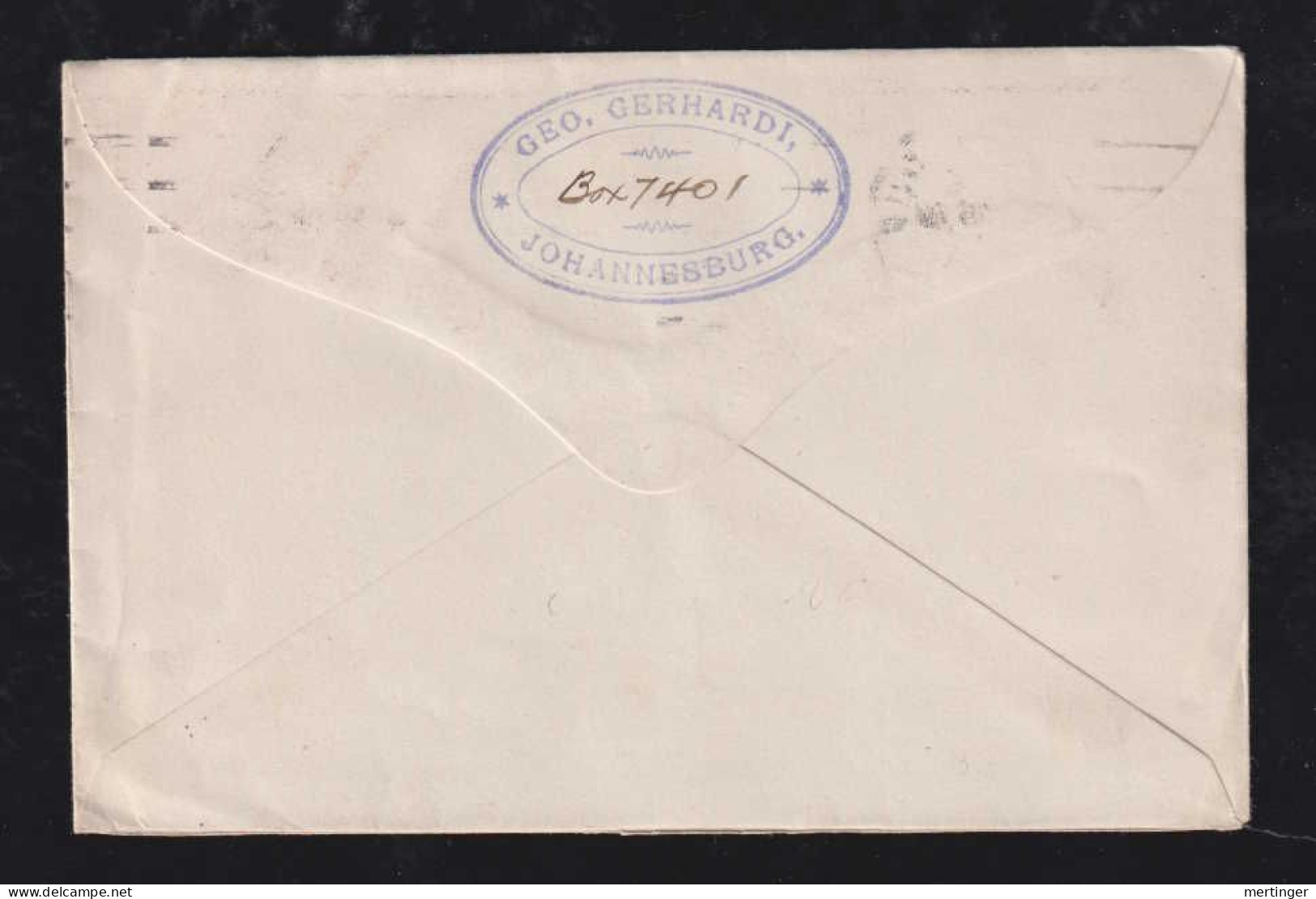 South Africa 1922 Cover 2x ½d + 2d  JOHANNESBURG X LEIPZIG Germany - Covers & Documents