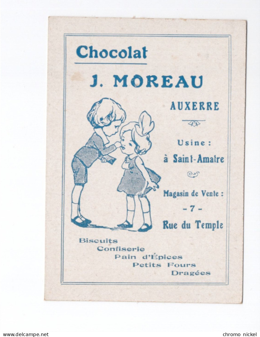 Chromo ALSACE SELESTAT TB Pub: Chocolat J. Moreau Auxerre 107 X 75 Mm 2 Scans RR - Autres & Non Classés