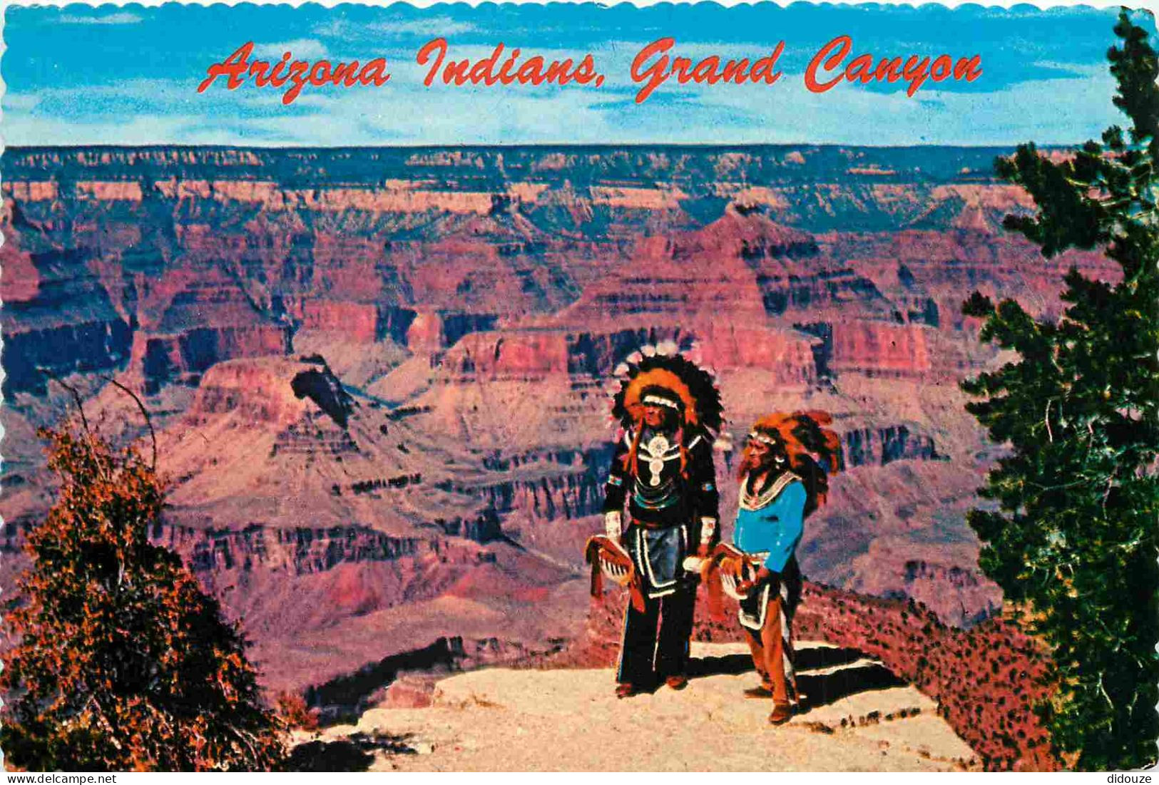 Indiens - Arizona Indians At The Grand Canyon National Park - Chef - Chief - Carte Dentelée - CPM - Voir Scans Recto-Ver - Indianer